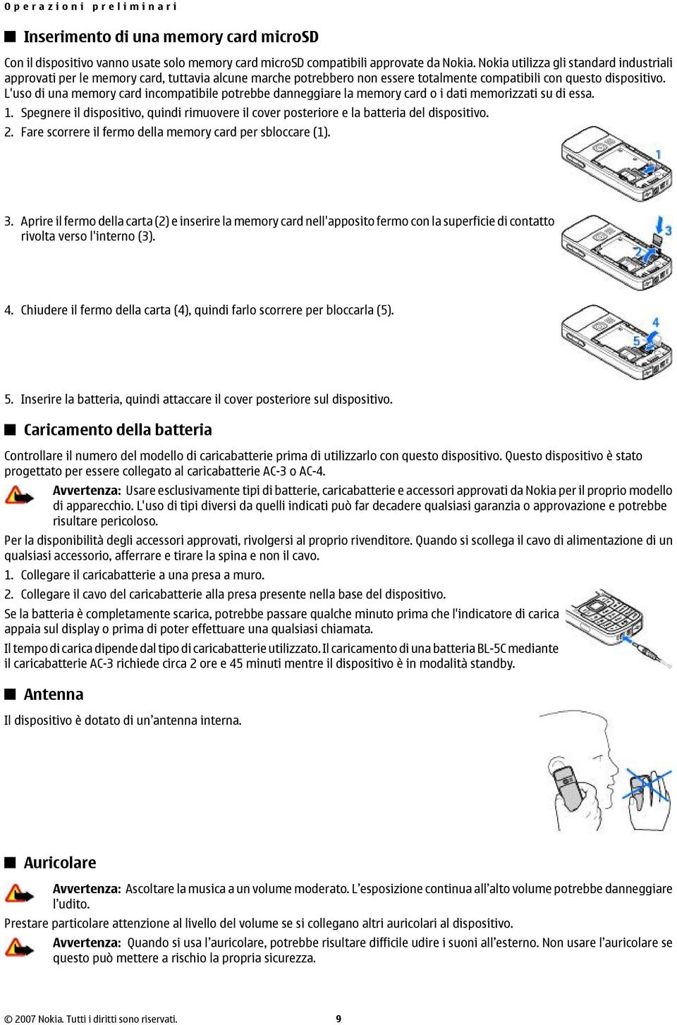 L'uso di una memory card incompatibile potrebbe danneggiare la memory card o i dati memorizzati su di essa. 1.