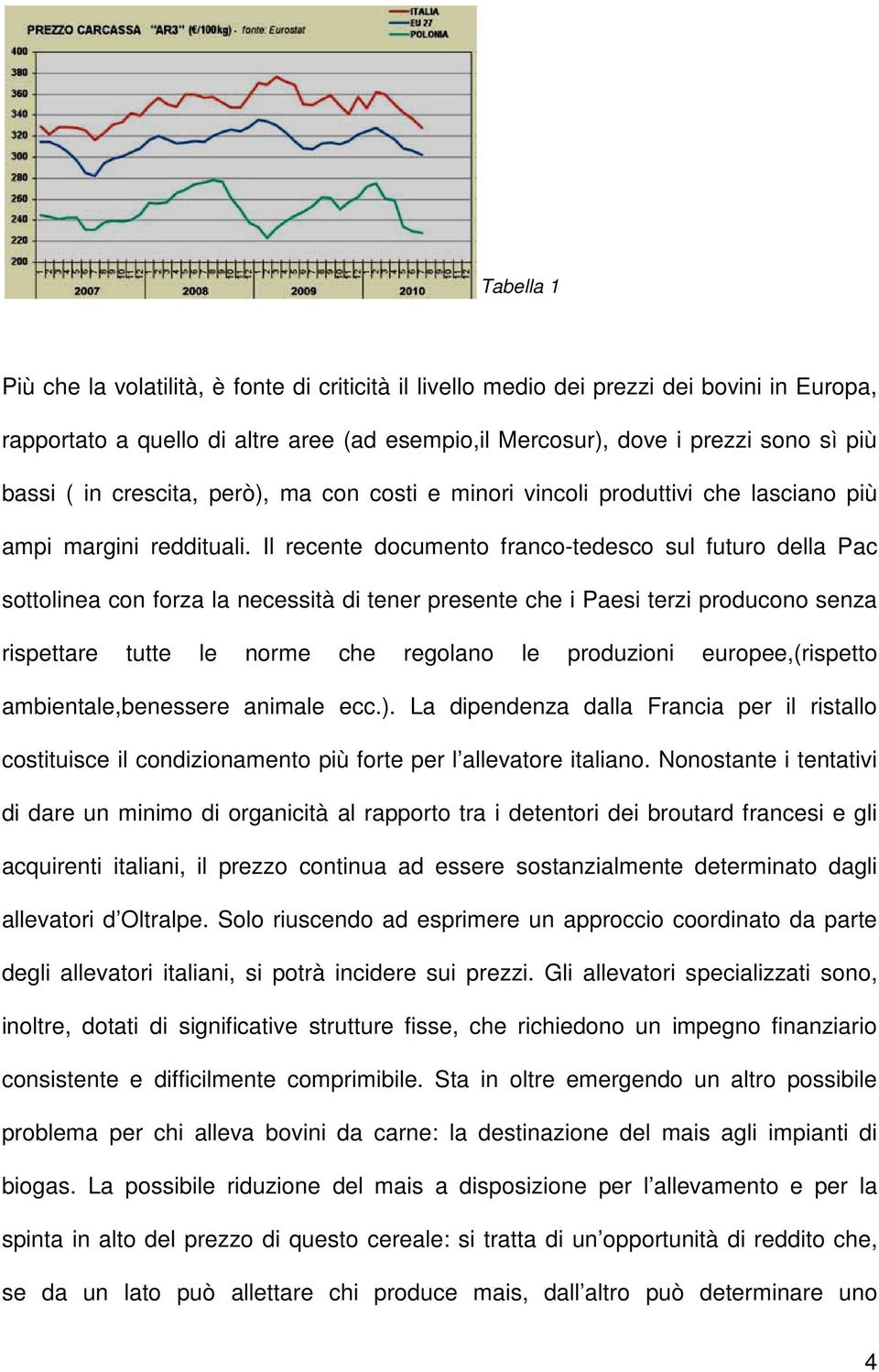 Il recente documento franco-tedesco sul futuro della Pac sottolinea con forza la necessità di tener presente che i Paesi terzi producono senza rispettare tutte le norme che regolano le produzioni