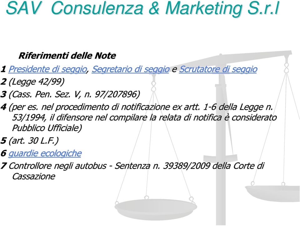 1-61 6 della Legge n.