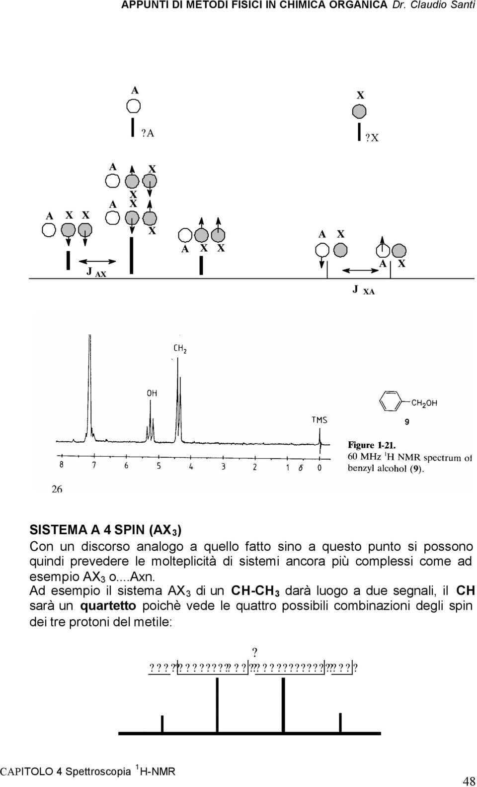 d esempio il sistema 3 di un C-C 3 darà luogo a due segnali, il C sarà un quartetto poichè vede le