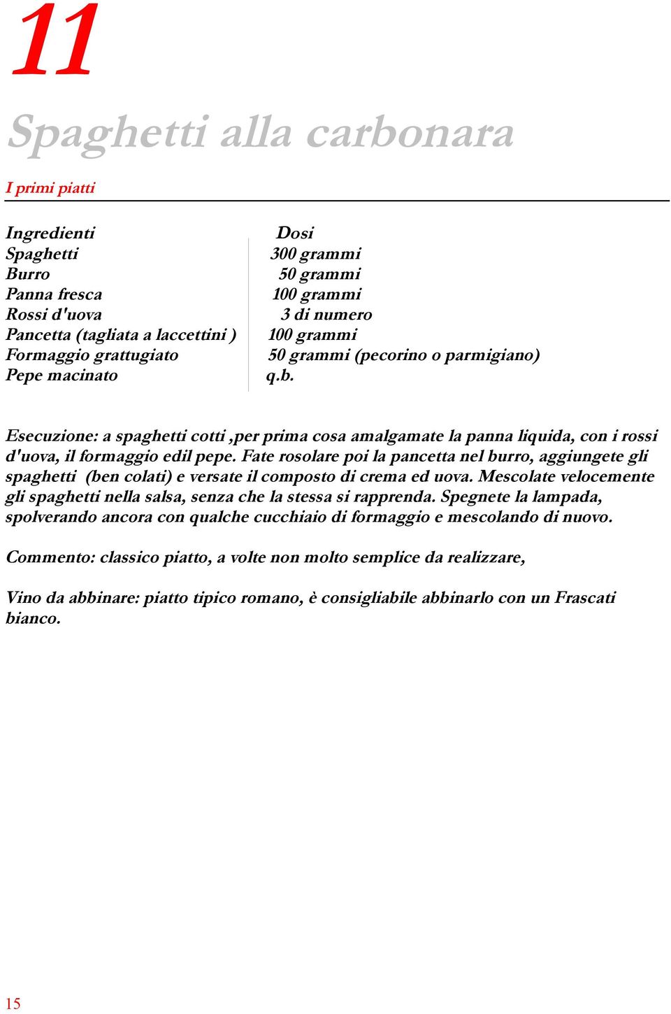 Fate rosolare poi la pancetta nel burro, aggiungete gli spaghetti (ben colati) e versate il composto di crema ed uova.