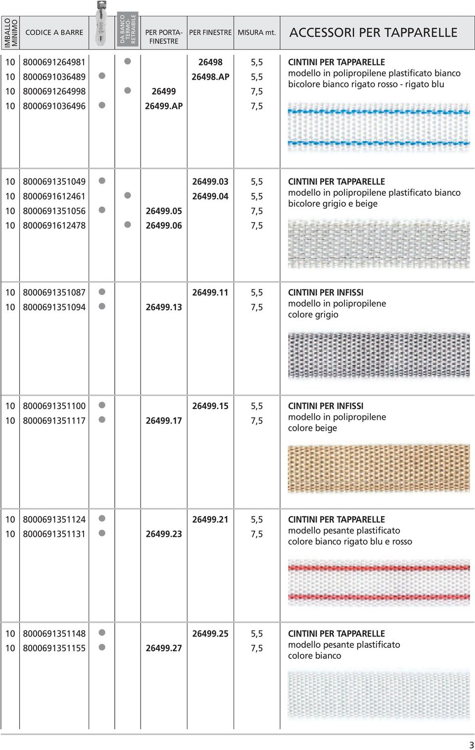 04,, 7, 7, modello in polipropilene plastificato bianco bicolore grigio e beige 0 0 8000693087 8000693094 6499.3 6499.