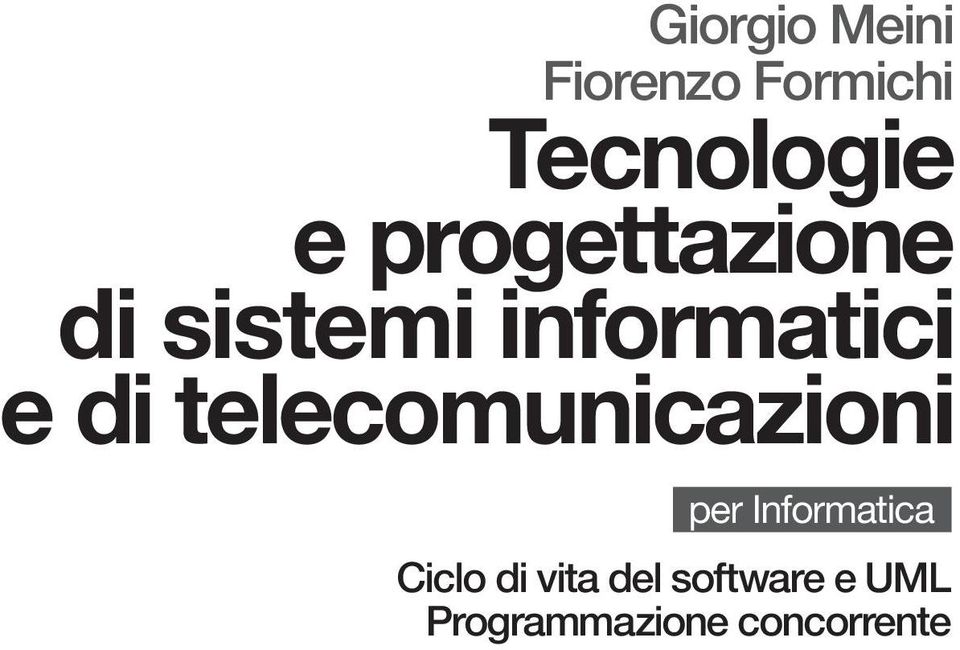 telecomunicazioni per Informatica Ciclo di