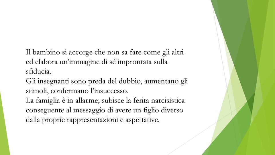 Gli insegnanti sono preda del dubbio, aumentano gli stimoli, confermano l insuccesso.