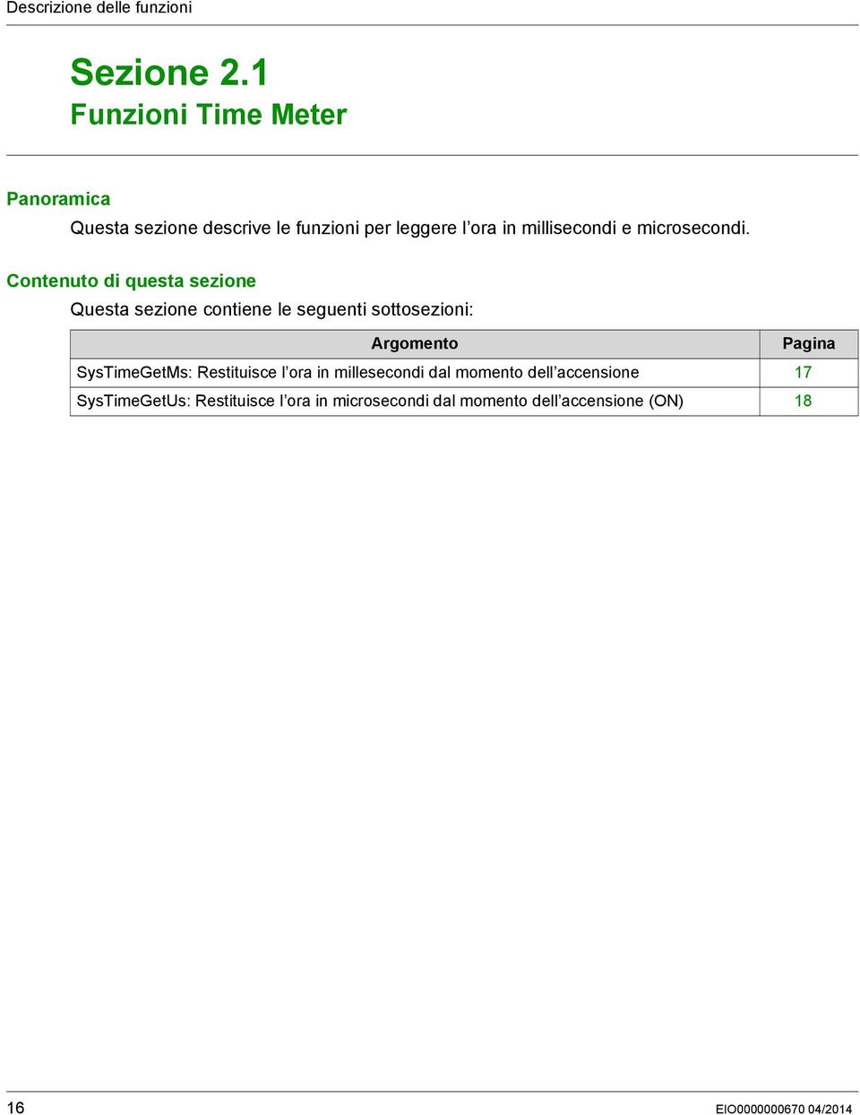 millisecondi e microsecondi.