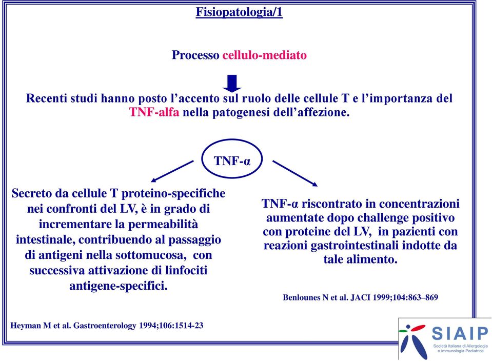 nella sottomucosa, con successiva attivazione di linfociti antigene-specifici.