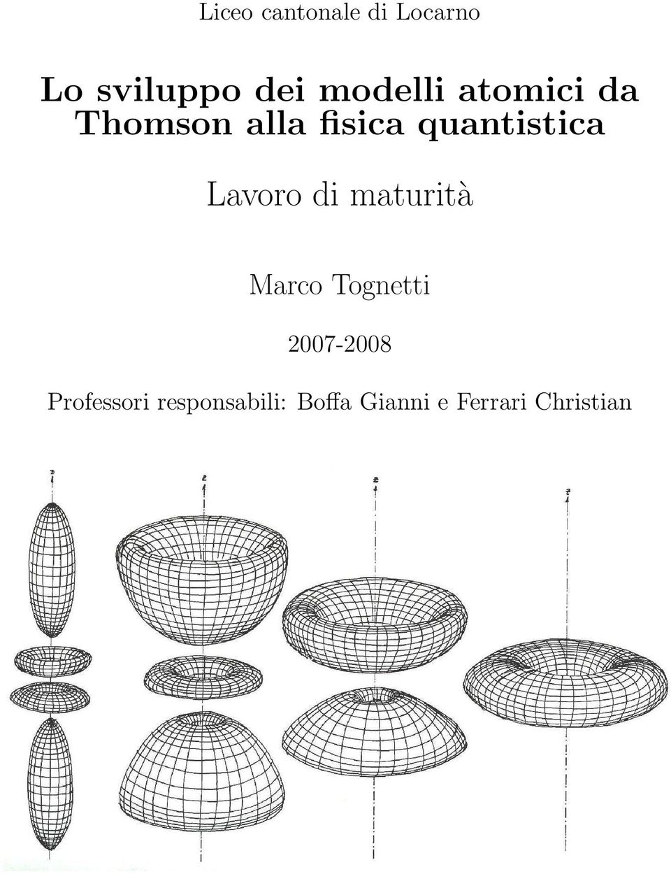 quantistica Lavoro di maturità Marco Tognetti