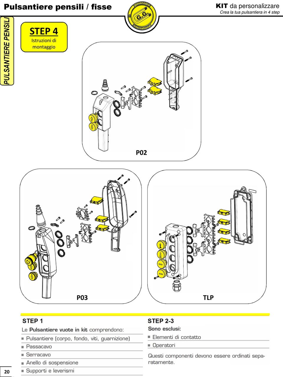 pulsantiera in 4 step STEP 4