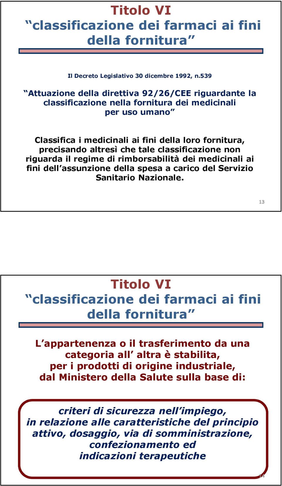 classificazione non riguarda il regime di rimborsabilità dei medicinali ai fini dell assunzione della spesa a carico del Servizio Sanitario Nazionale.