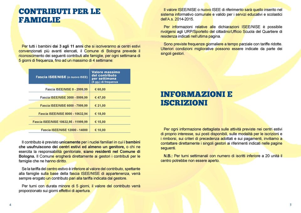 comunale e valido per i servizi educativi e scolastici dell A.s. 2014-2015.