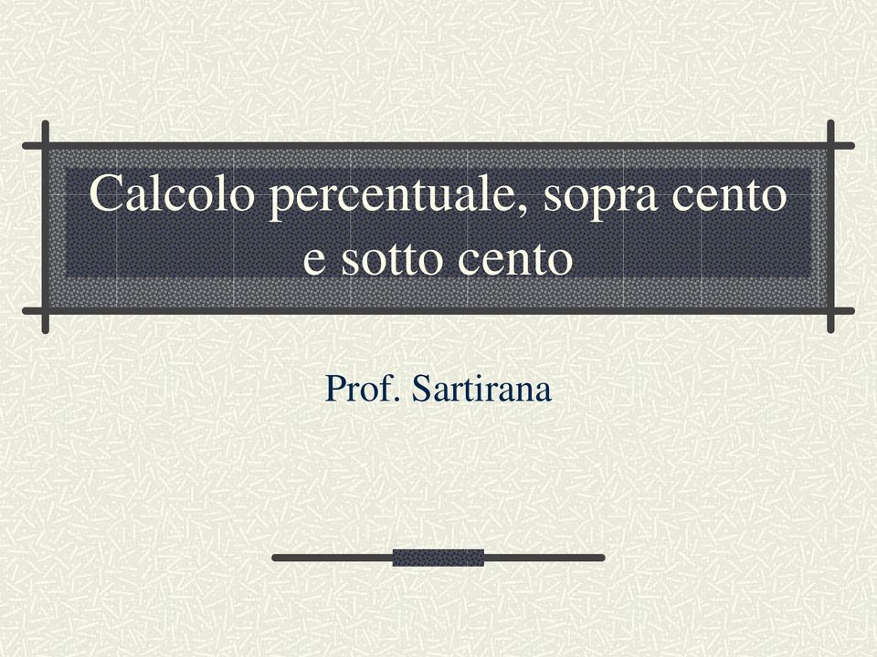 sopra cento e