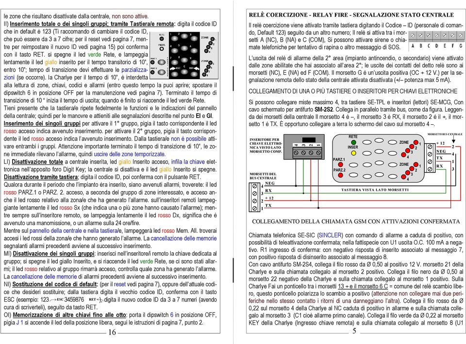 pagina 7, mentre per reimpostare il nuovo ID vedi pagina 5) poi conferma con il tasto RET.