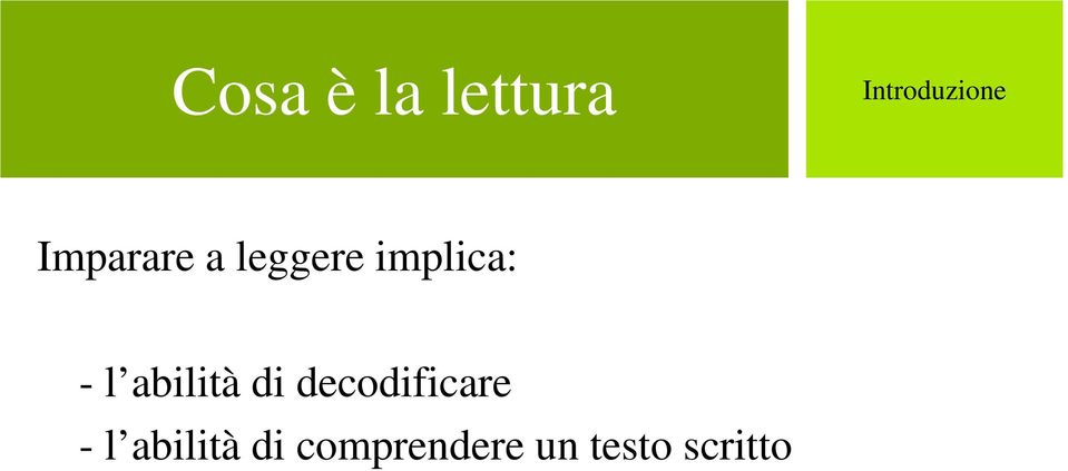 abilità di decodificare - l