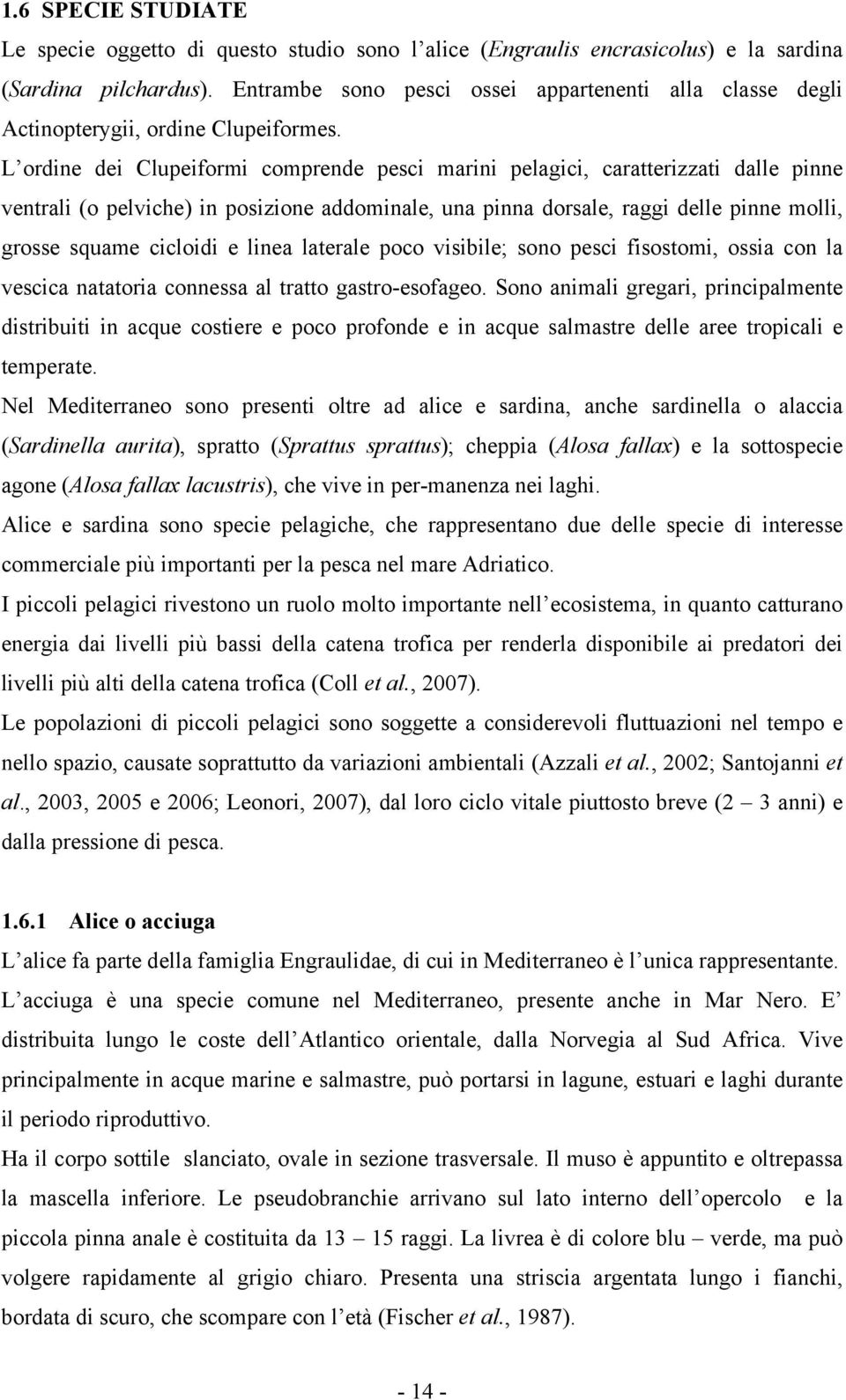 L ordine dei Clupeiformi comprende pesci marini pelagici, caratterizzati dalle pinne ventrali (o pelviche) in posizione addominale, una pinna dorsale, raggi delle pinne molli, grosse squame cicloidi