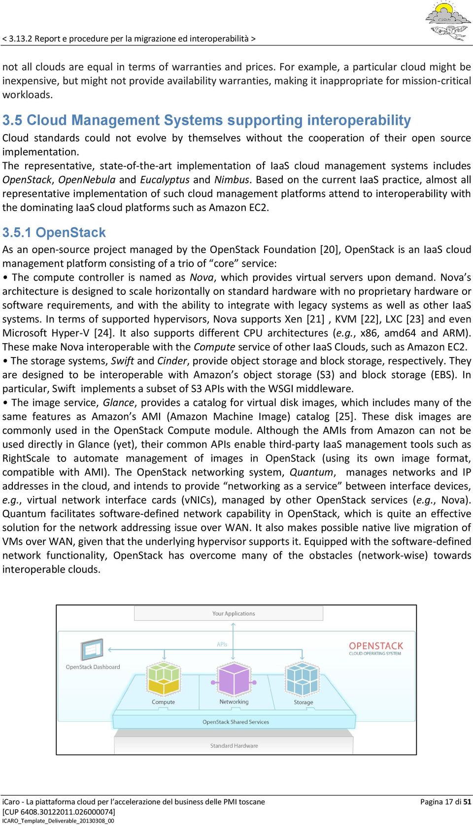 5 Cloud Management Systems supporting interoperability Cloud standards could not evolve by themselves without the cooperation of their open source implementation.