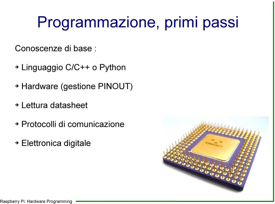 (gestione PINOUT) Lettura datasheet