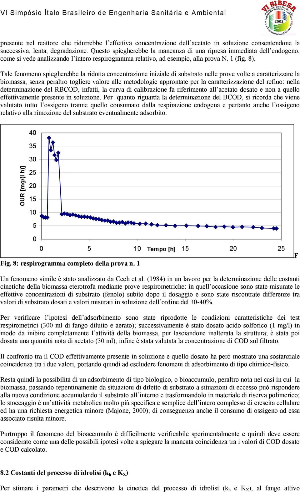 Tale fenomeno spiegherebbe la ridotta concentrazione iniziale di substrato nelle prove volte a caratterizzare la biomassa, senza peraltro togliere valore alle metodologie approntate per la