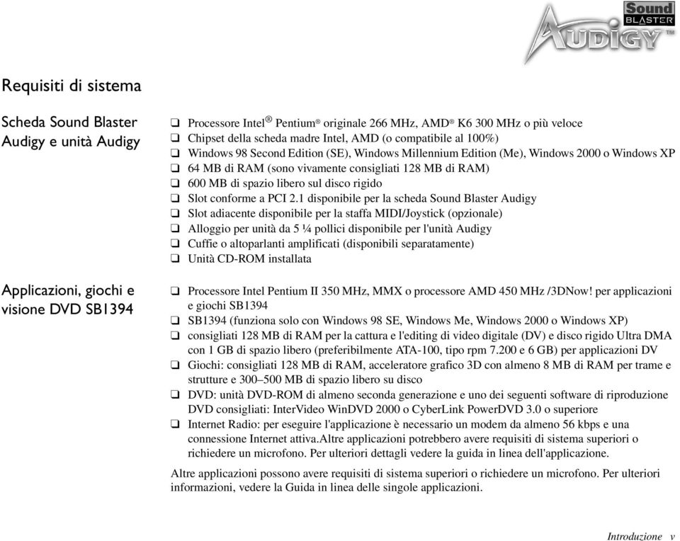 spazio libero sul disco rigido Slot conforme a PCI 2.