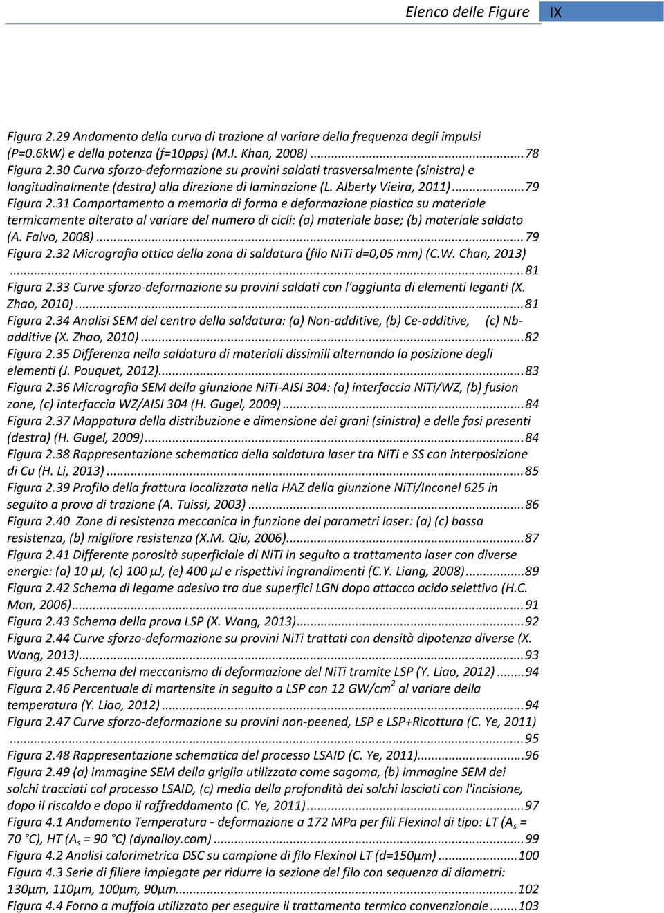 31 Comportamento a memoria di forma e deformazione plastica su materiale termicamente alterato al variare del numero di cicli: (a) materiale base; (b) materiale saldato (A. Falvo, 2008)... 79 Figura 2.