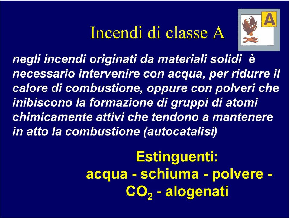 inibiscono la formazione di gruppi di atomi chimicamente attivi che tendono a