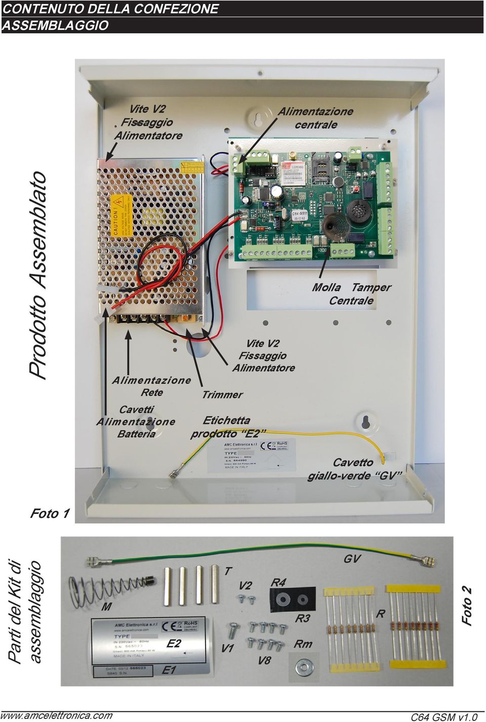 Alimentatore Etichetta prodotto E2 Molla Tamper Centrale Cavetto giallo-verde GV Foto 1 Parti