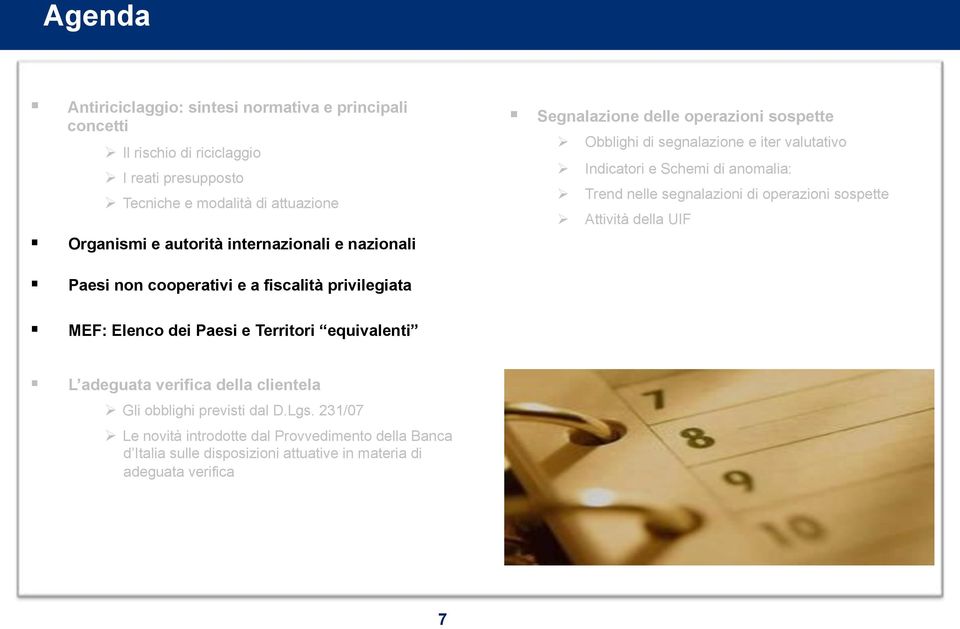 Segnalazione delle operazioni sospette " Obblighi di segnalazione e iter valutativo " Indicatori e Schemi di anomalia: " Trend nelle segnalazioni di operazioni sospette "