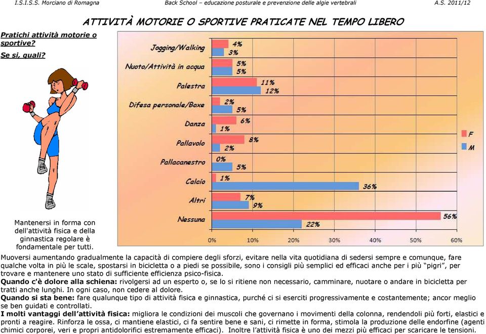 Muoversi aumentando gradualmente la capacità di compiere degli sforzi, evitare nella vita quotidiana di sedersi sempre e comunque, fare qualche volta in più le scale, spostarsi in bicicletta o a