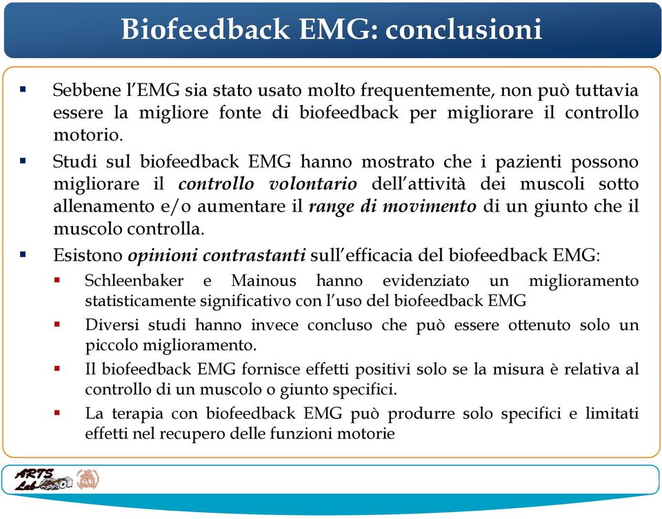 muscolo controlla.