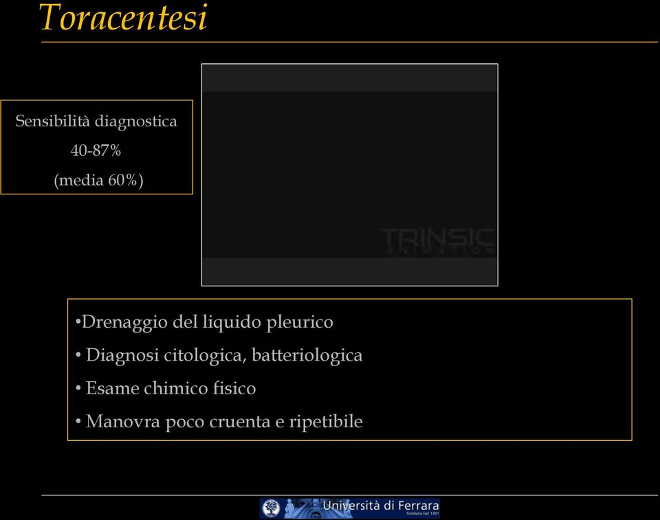 Diagnosi citologica, batteriologica Esame