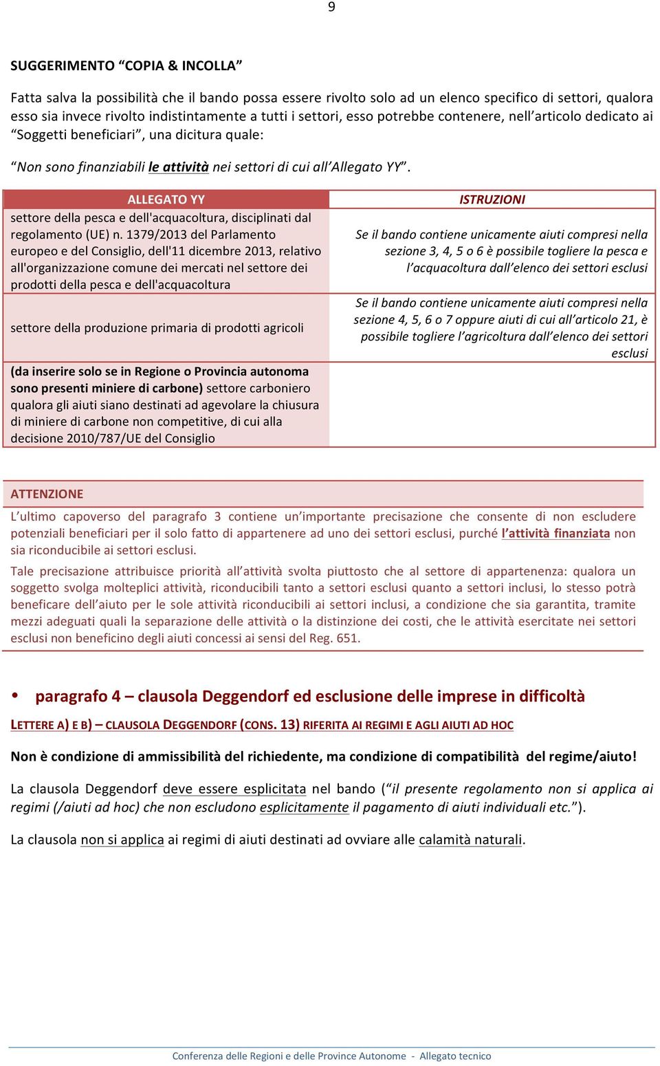 ALLEGATO YY settore della pesca e dell'acquacoltura, disciplinati dal regolamento (UE) n.