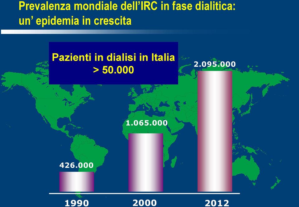 Pazienti in dialisi in Italia > 50.