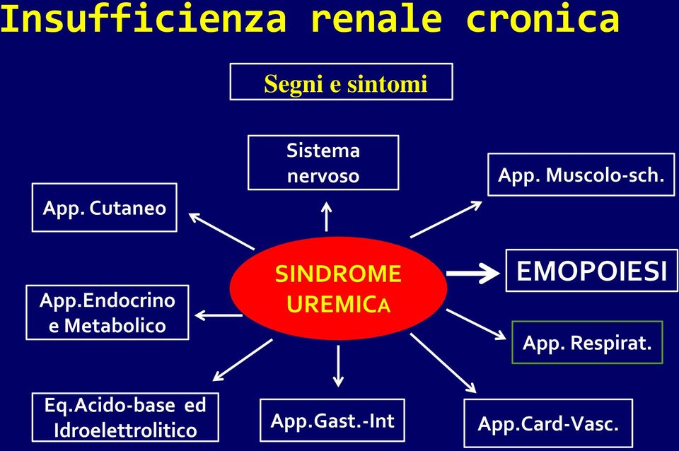 Endocrino e Metabolico Sistema nervoso SINDROME UREMICA