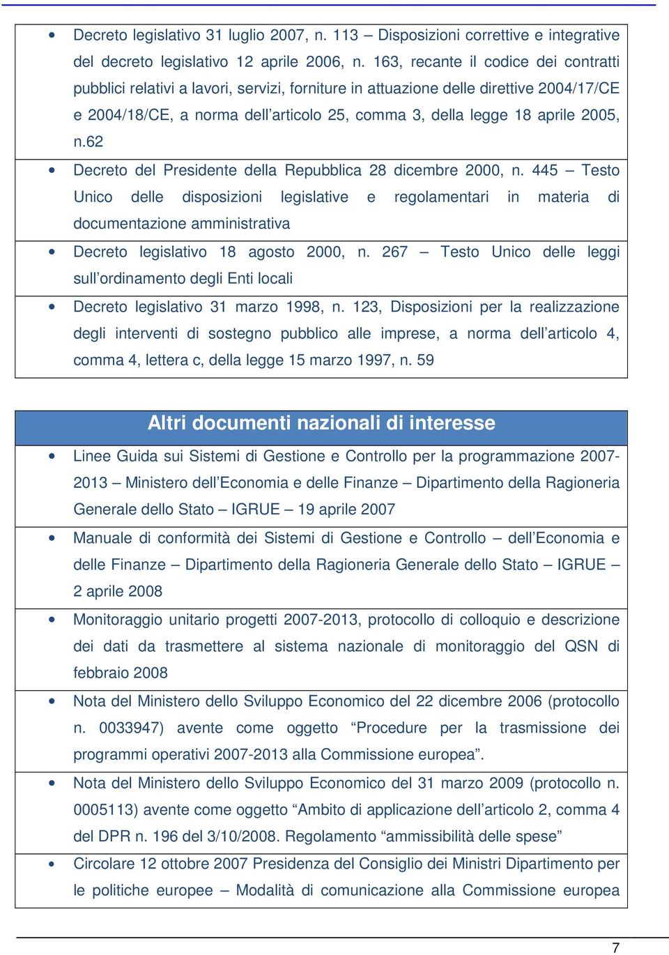 2005, n.62 Decreto del Presidente della Repubblica 28 dicembre 2000, n.