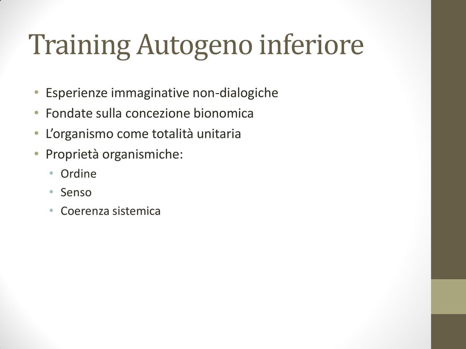 concezione bionomica L organismo come totalità