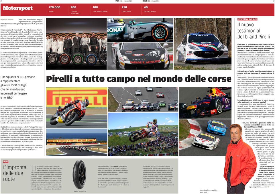 A JEAN ALESI a tutto vantaggio degli appassionati di sport e di motori.