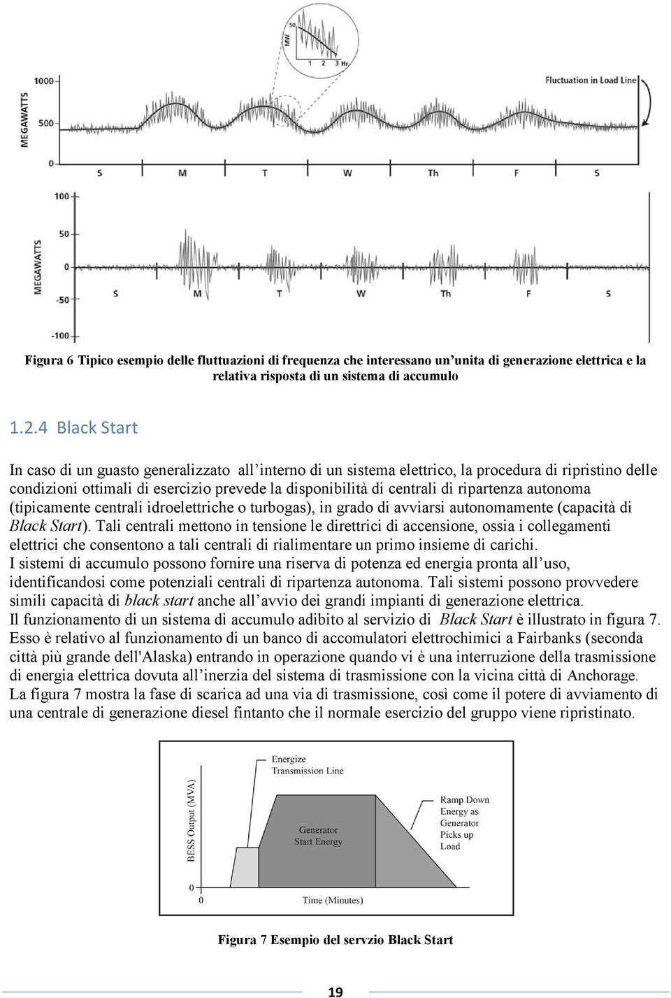 ripartenza autonoma (tipicamente centrali idroelettriche o turbogas), in grado di avviarsi autonomamente (capacità di Black Start).