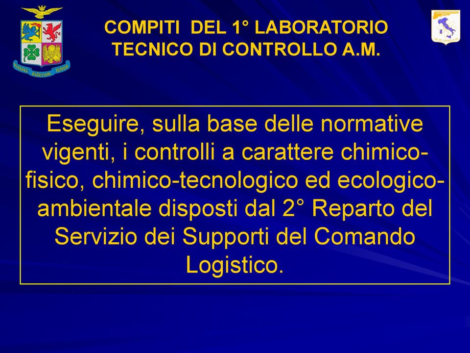 chimicofisico, chimico-tecnologico ed ecologicoambientale