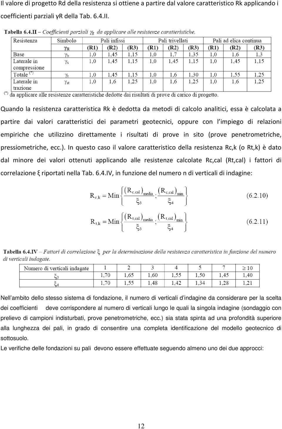 empiriche che utilizzino direttamente i risultati di prove in sito (prove penetrometriche, pressiometriche, ecc.).