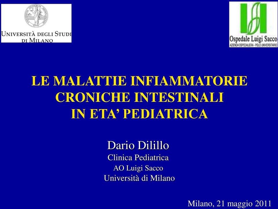 Dilillo Clinica Pediatrica AO Luigi