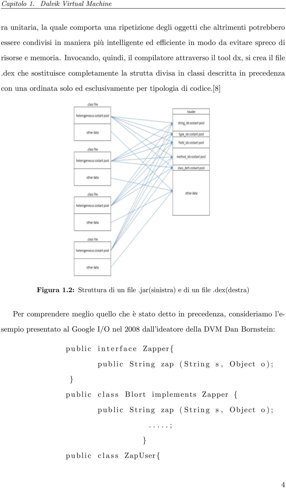 risorse e memoria. Invocando, quindi, il compilatore attraverso il tool dx, si crea il file.