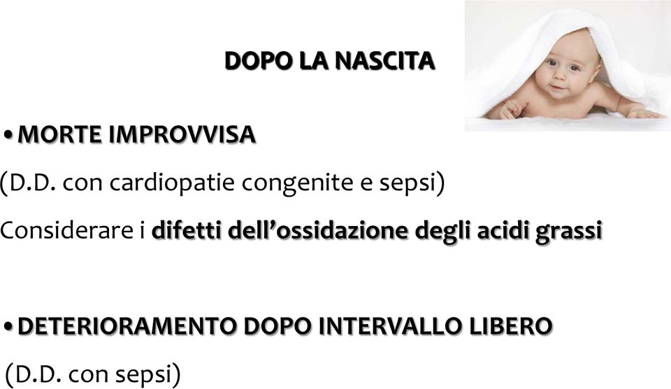 difetti dell ossidazione degli acidi grassi