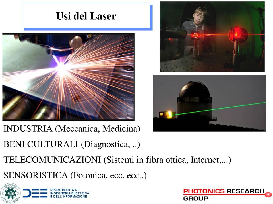 .) TELECOMUNICAZIONI (Sistemi in fibra