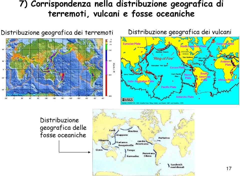 geografica dei terremoti Distribuzione geografica dei