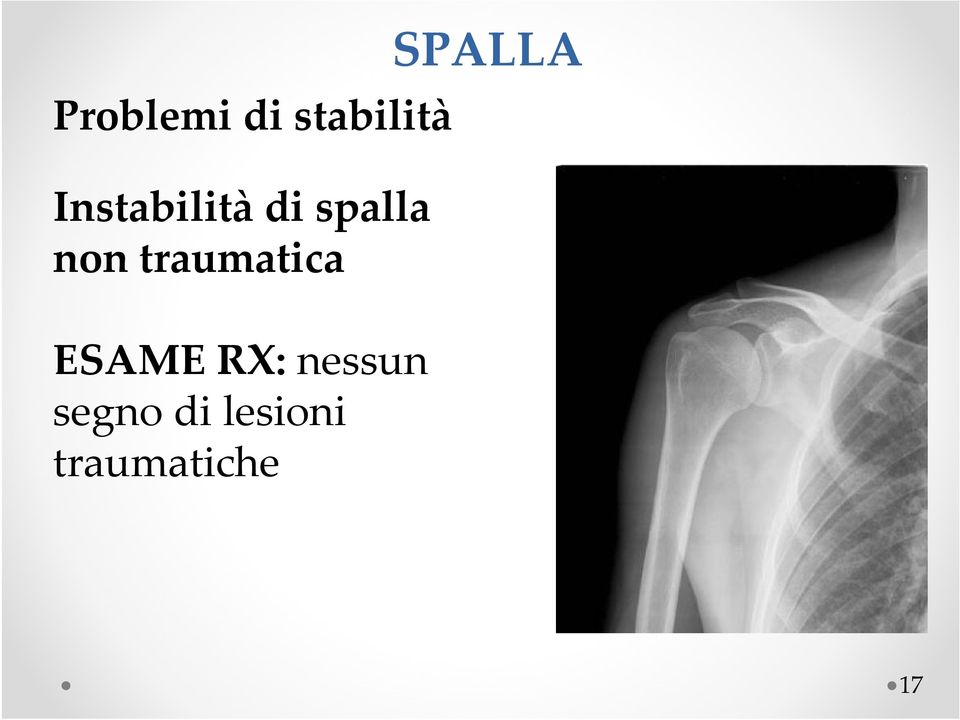 traumatica ESAME RX: nessun