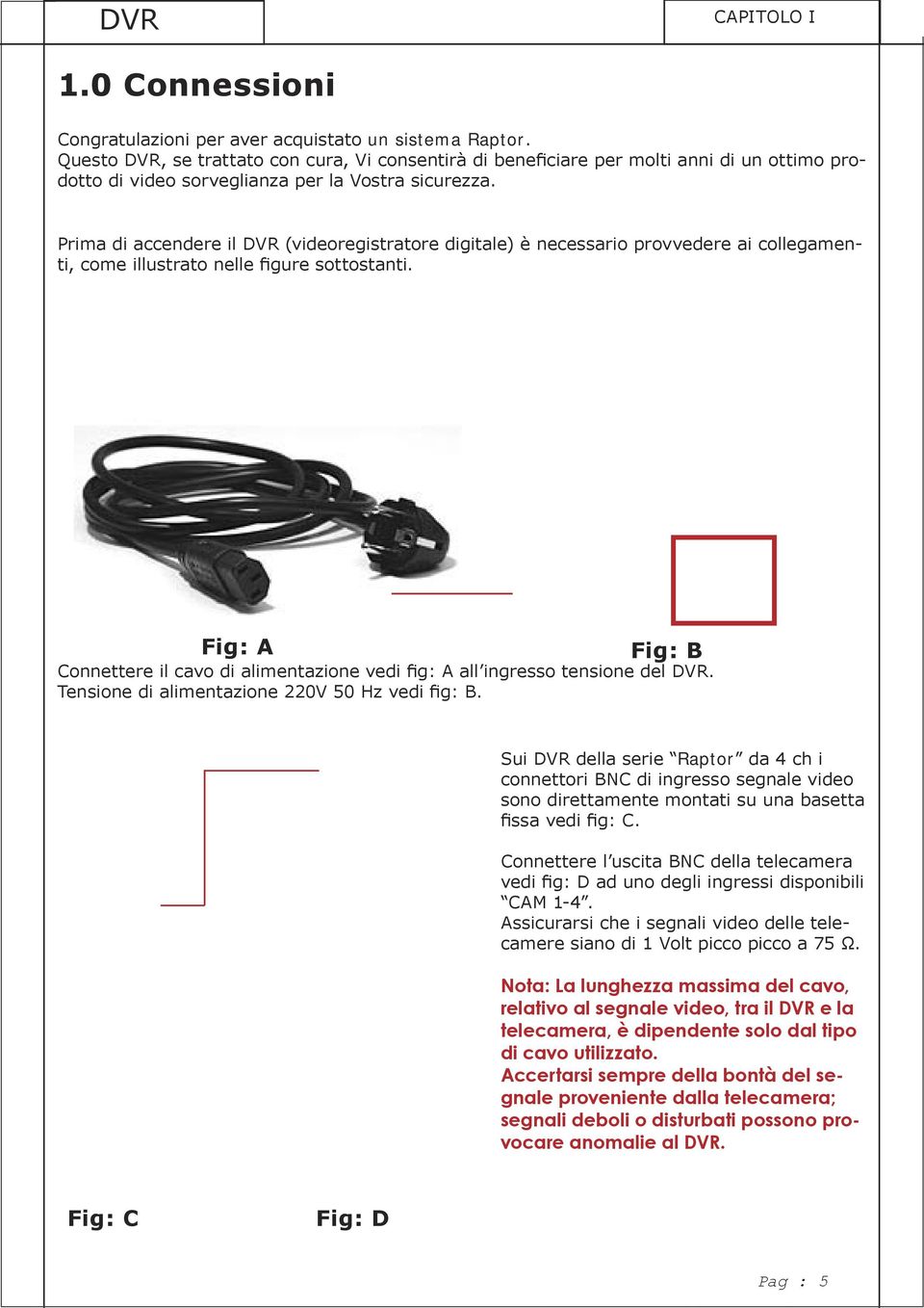 Prima di accendere il DVR (videoregistratore digitale) è necessario provvedere ai collegamenti, come illustrato nelle figure sottostanti.