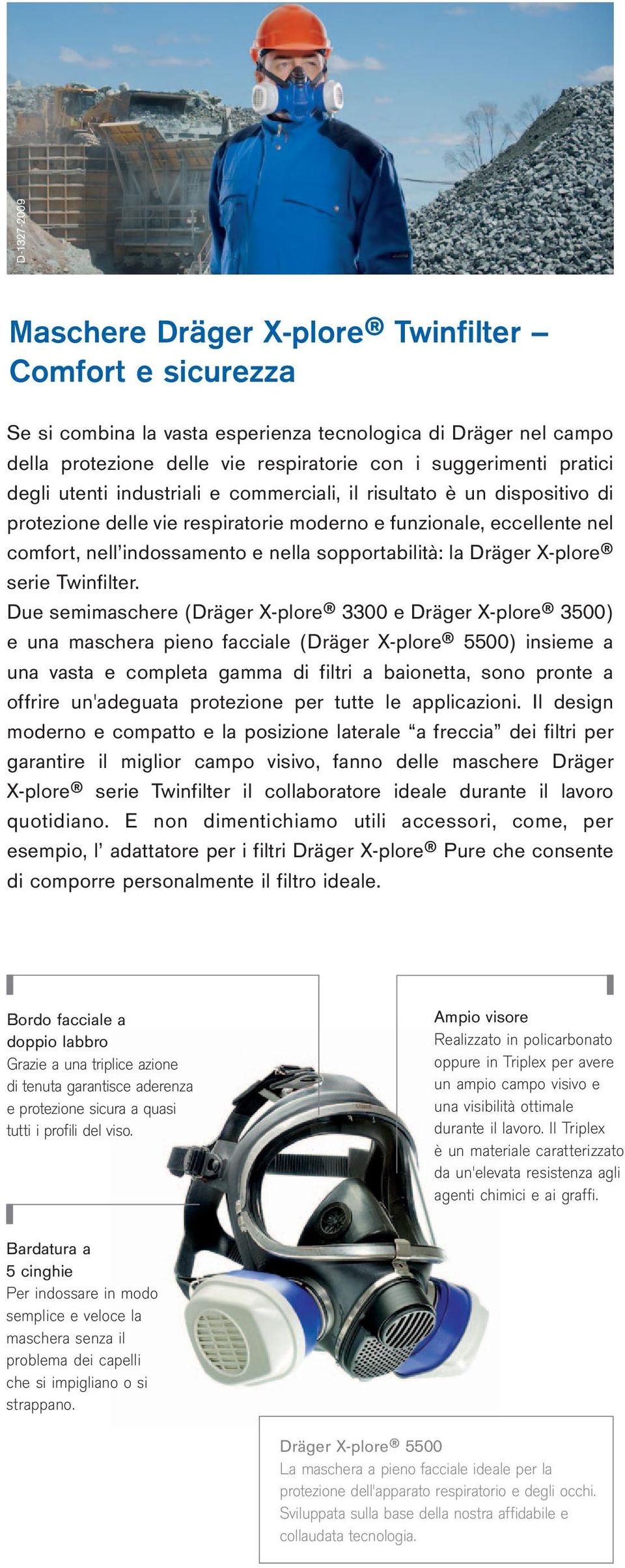 Dräger X-plore serie Twinfilter.