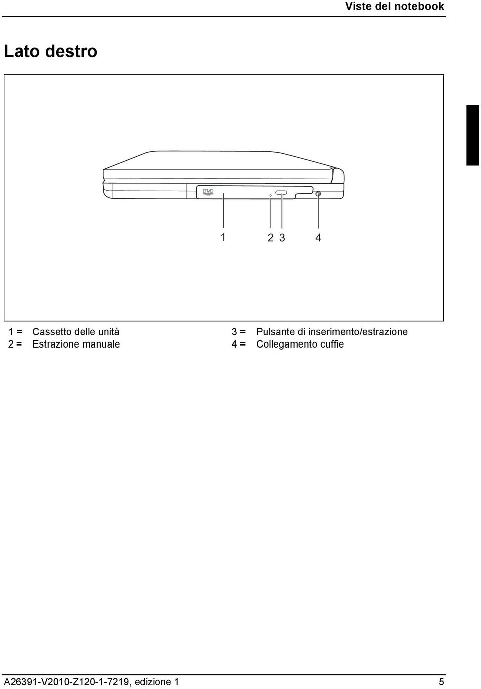 = Pulsante di inserimento/estrazione 4 =