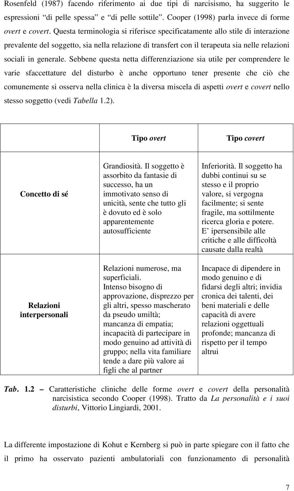 Sebbene questa netta differenziazione sia utile per comprendere le varie sfaccettature del disturbo è anche opportuno tener presente che ciò che comunemente si osserva nella clinica è la diversa