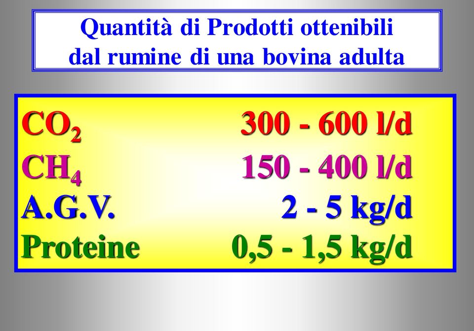 CO 2 CH 4 A.G.V.