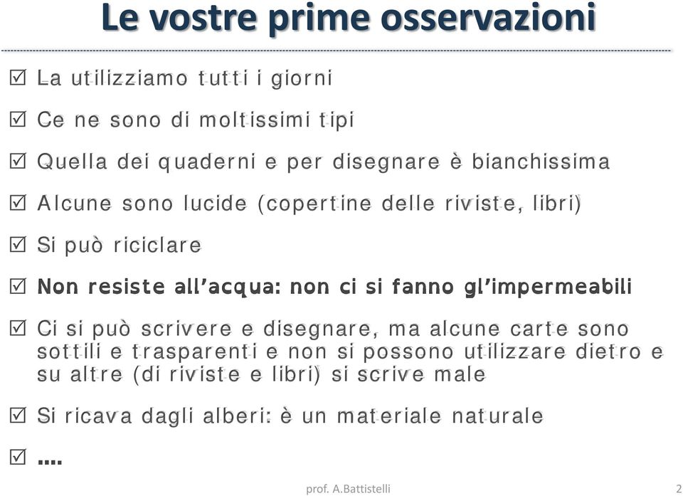 può scrivere e disegnare, ma alcune carte sono sottili e trasparenti e non si possono utilizzare dietro e su